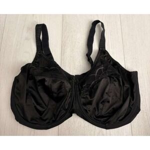 Elomi Cate Side Support Bra 4030 Size 44I Black